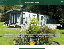 Tablet Screenshot of hawthornscaravanpark.co.uk
